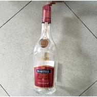 Empty Used Glass Bottle Martell old fine cognac VSOP Medaillon 700ml