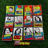 CUTTING STICKER WORDS _ FUNNY WORDS 8 X 6