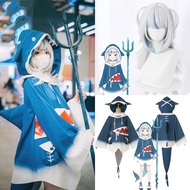 💕ในสต็อก💕Hololive Gawr Gura Vtuber ผู้หญิงอะนิเมะคอสเพลย์,คอสเพลย์ฮาโลวีน