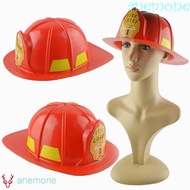 ANEMONE Fireman Safety Helmet, Makeup Toys Security Simulation Fireman Hat, Safety Caps Plastic Adju
