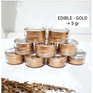 Edible Luster Dust Gold Powder