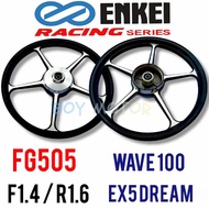 ENKEI FG505 SPORT RIM EX5 DREAM / WAVE100 SIZE F1.4 / R1.6 INCLUDE BEARING AND BUSH