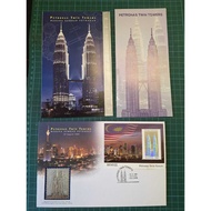 Malaysia 1999 Menara Kembar Petronas Twin Towers Royal Selangor Premier Pewter Stamp FDC with Certif