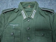 WWII German HBT  uniform二戰德軍軍服一套(衫、褲、章)