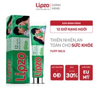 Kem Đánh Răng Lipzo 12 Giờ Rạng Ngời 185g Bảo Vệ Răng Khỏi Vi Khuẩn Gây Sâu Răng Và Hôi Miệng Giúp