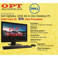 Dell Optiplex 3240  All in One Refurbished Computer / 2nd Hand Desktop Computer Core i5 6th Gen / De