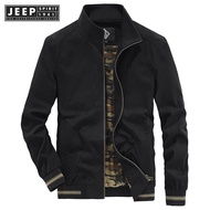 Jeep spirit 1941 estd mens jacket Spring and Autumn pure cotton loose fitting work jacket Mens middl