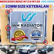 MERCEDES BENZ W124 W126 260E/280E 32MM(Triple Layer) TOP QUALITY AUTO/MANUAL Radiator Tangki Air
