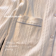 Pajamas Women's Pure Cotton Cardigan Long-Sleeved Sweet Pure Cotton Pajamas Women's Homewear Comfort