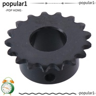 POP Roller Sprockets, Black Oxide 25 Chain 17 Tooth Gear, Portable C45 Carbon Steel Single Strand 1/
