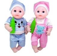 BONEKA BAYI 4 SUARA DAN PANGGIL MAMA PAPA NANGIS DAN KETAWA PAKAI TOPI MAINAN ANAK BONEKA DOT NANGIS