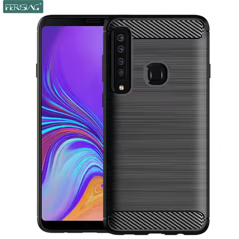 Case For Samsung Galaxy A9 2018 A9s Case Silicone TPU Bumper Shockproof Carbon Cover for Samsung Gal