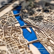 Solid Wood 3d Art Hollow Design Decorative Painting Art Cultural Creative Can Hang Paintings Map Ori