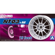 Car Model 1/24 Aoshima 19 Inch Wheel - Enkei NT03+M Plamo Modelkit Sport Rims