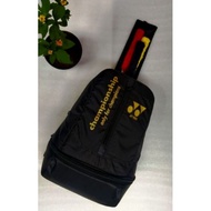 HITAM Badminton Racket Bag Thermo Victor Backpack Multifunction Victor Badminton Backpack Plain Black