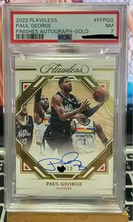 2022 Panini Flawless Paul George /10 PSA7 NBA card 籃球球星卡 球員卡