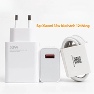 Bộ sạc Xiaomi 33w sạc siêu nhanh Mi Turbo chuẩn chính hãng gồm củ sạc Xiaomi 33w và dây sạc Xiaomi t