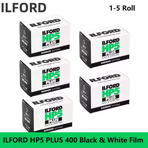 1/2/3/4/5 Roll ILFORD HP5 PLUS 400 ILFORD 135 Black & White Film Black And White Photographic Film U