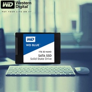 WD BLUE SSD 250GB 500GB 1TB SATA3 2.5" เอสเอสดี for notebook/PC รับประกัน 3 ปี , 3D NAND SATA SSD