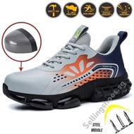 Ultra-light Safety Shoes Steel Toe Shoes Anti-Scalding Welder Shoes Breathable Deodorant Work Shoes Lightweight Steel Toe-toe Wear-Resistant Work Shoes Spark-Proof Welding Shoes Fa