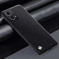 Luxury PU Leather Case For Motorola Moto G35 5G Back Cover Matte Silicone Shockproof Full Protection