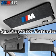 BMW M Car Sun Visor Extension Plate Suede Car Sunshade Light Blocking Plate Car Interior Accessories