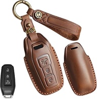 Genuine Leather Keyring for Men Fits Audi A5 S5 A6 S6 Q5 SQ5 Q6 SQ6 Sportback e-tron SUV Avant E-Hyb