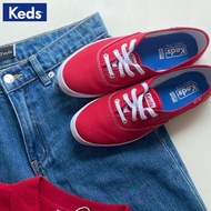 Wei Ya recommends Keds women's shoes classic low-cut canvas shoes comfortable wedding shoes retro red black flat shoes strong