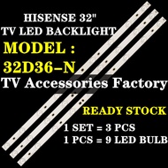 32D36-N HISENSE 32" LED TV BACKLIGHT(LAMPU TV) HISENSE 32 INCH LED TV BACKLIGHT 32D36