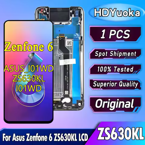 6.4" Original For Asus Zenfone 6 ZS630KL LCD Display Touch Screen Digitizer Assembly For Asus ZS630 