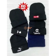 Hip Hop Snow Cap Plain Beanie Knitted Hat Snow Cap Black