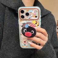 For iphone Case 17 Pro Max 16 Pro Max 15 Pro Max 14 Pro Max 2-in-1 Toast Snowman phone case