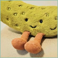 Stuffed Pickle Toy Pickle Plush Pillow Cuddly Cucumber Plush Doll Charming Cucumber Sensory Toy For 