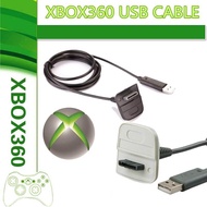 XBOX 360 X360 XB wireless controller to wired power cord battery charger USB cable
