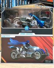 北角門市現貨 Mcfarlane Toys DC Multiverse Vehicles Batcycle with Batman (Flash Movie)