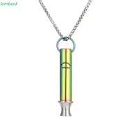 LOMBARD Breathing Resistance Whistle Necklace, 528Hz Titanium Steel Meditation Mindfulness Pendants,