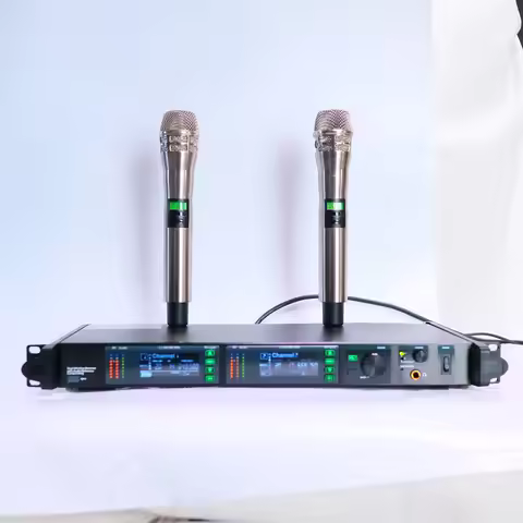 High-Tech AD4D Receiver KSM8 Silver Wireless Microphone Digital System ADX2 K8 Handheld Karaoke Stag
