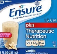[USA]_DSS Ensure Plus (Institutional) Therapeutic Nutrition Shake Vanilla / 8-fl-oz (237-mL) bottle