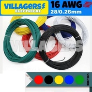 1 Meter FAJAR Cable 28/0.26mm 16 Awg AUTO CABLES KERETA MOTOR LORRY AUTOMOTIVE WIRE 100% COPPER HIGH