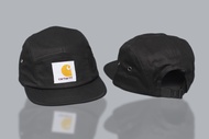 Topi 5 Panel Carhartt WIP Backlet Black Import Hight Quality Mirror Full Tag