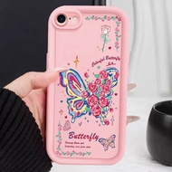 MAWAR Casing hp for iphone 6 6s 6 Plus 6s Plus 7 8 7 Plus 8 Plus X Xs Xs Max Xr Case Rose and Butter