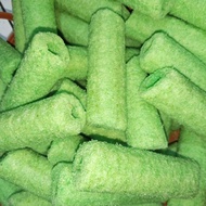 Snackindi ( kue hijau coco stick kemasan besar ) snack hijau momogi kue momogi hijau enak manis stik