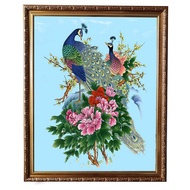 Gold Peacock Photo Frame 16x20 Inches Clear Glass With