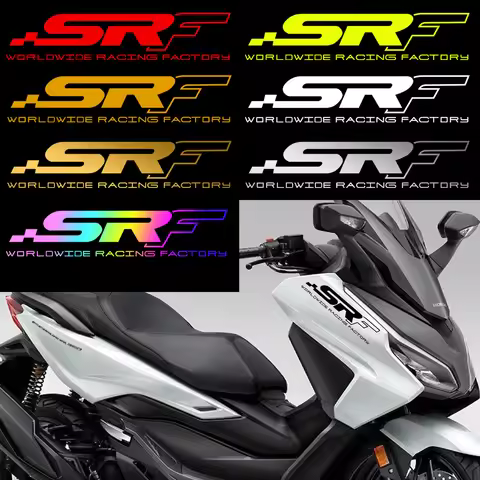 SRF Reflective Motorcycle Stickers Moto Head Body Fairing Decals Accessories For Honda Forza 125 350