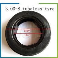 Tayar Tyre Tricycle 3 wheel E-bike 3.00-8 Scooter Tubeless Tire Tayar Electric Scooters per pcs