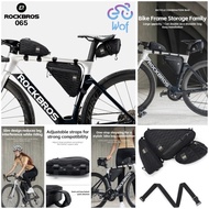 Rockbros 065 Combo Pack Set Bag Frame+Bicycle Saddle Bike Tube Frame Triangle Bicycle Saddle Bag 30130051