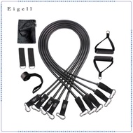 Eigell 5 Resistance Bands Set 5 Tubes Exercise Band carry pouch Gym Equipment