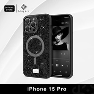 Bling & Co สี Jet Black เคส Magnetic สำหรับ iPhone 17 Air 15 16 Plus Pro Max ลายกลิตเตอร์ Sparking p