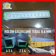 Besi Holo Holow Hollow Galvalum 4 x 4 Tebal 0,4 Rangka Plafon Partisi