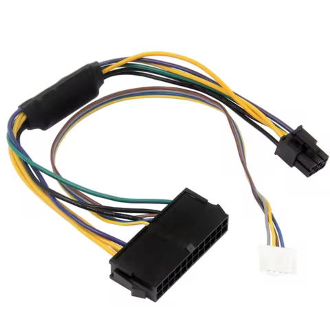 Power Cable 24Pin to 6Pin ATX Cable for HP Elite Z230 Z220 SFF PSU Splitter Power Wire Converter Min